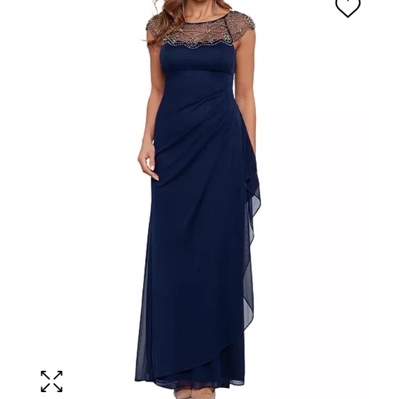 X scape Beaded formal gown - Picture 8 of 9